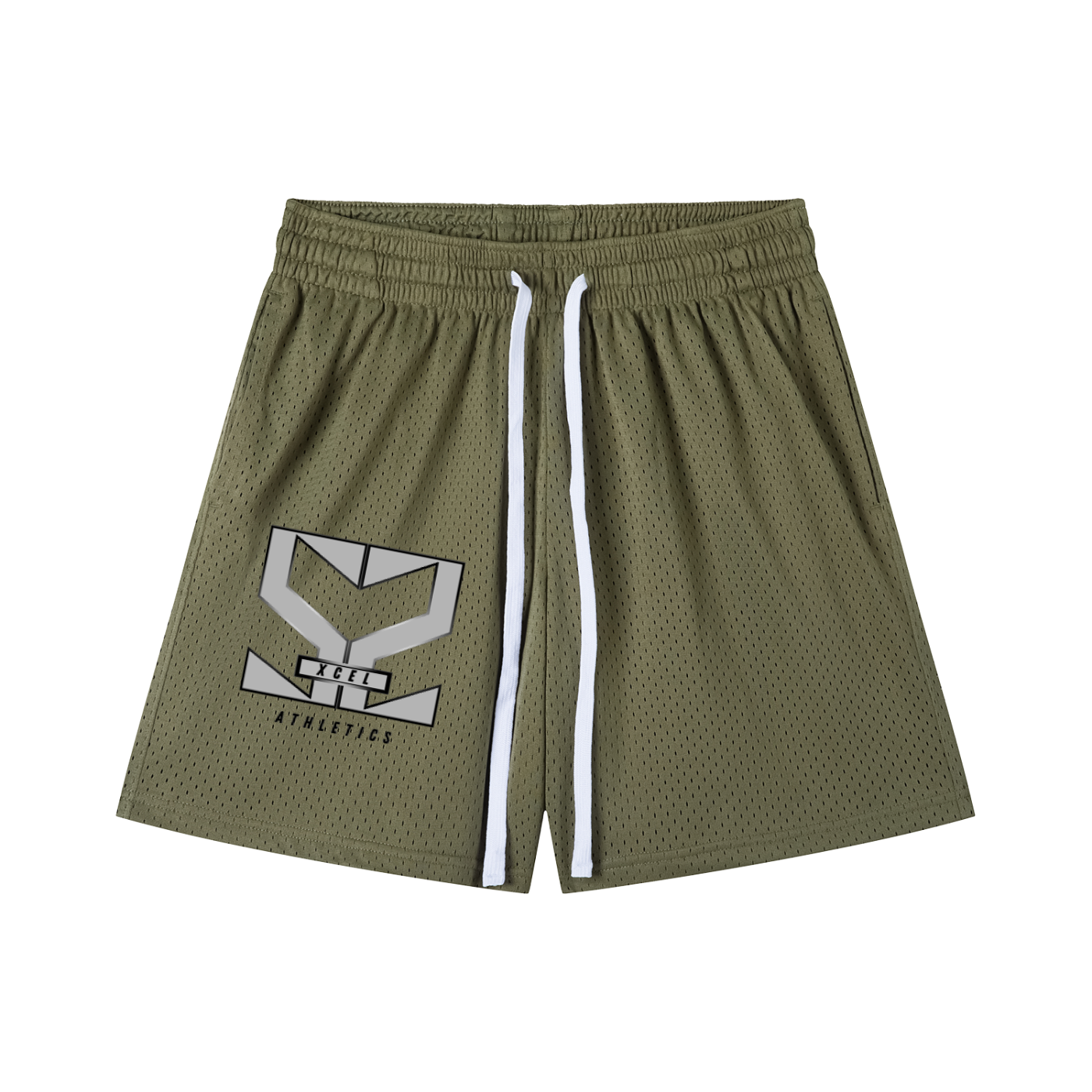 Mesh Drawstring Shorts