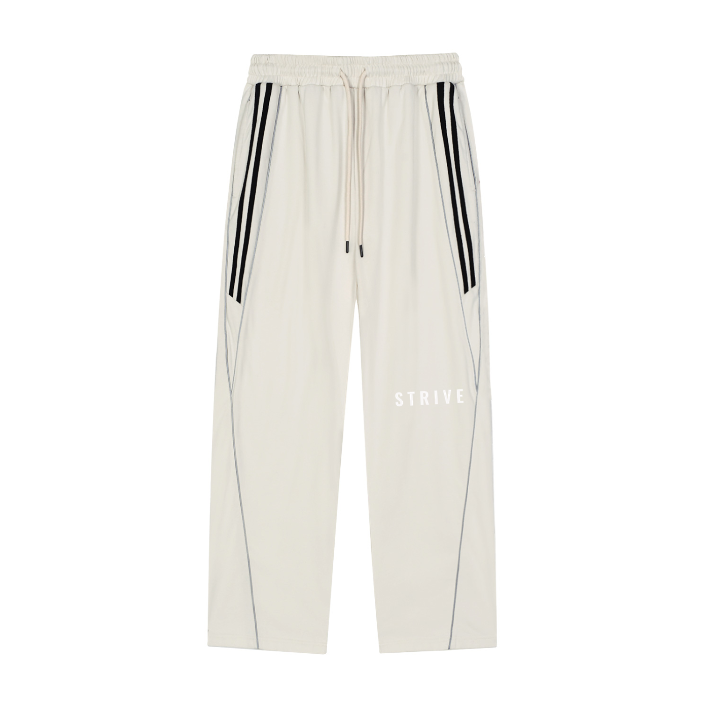 Reflection Striped Straight-Leg Sweatpants