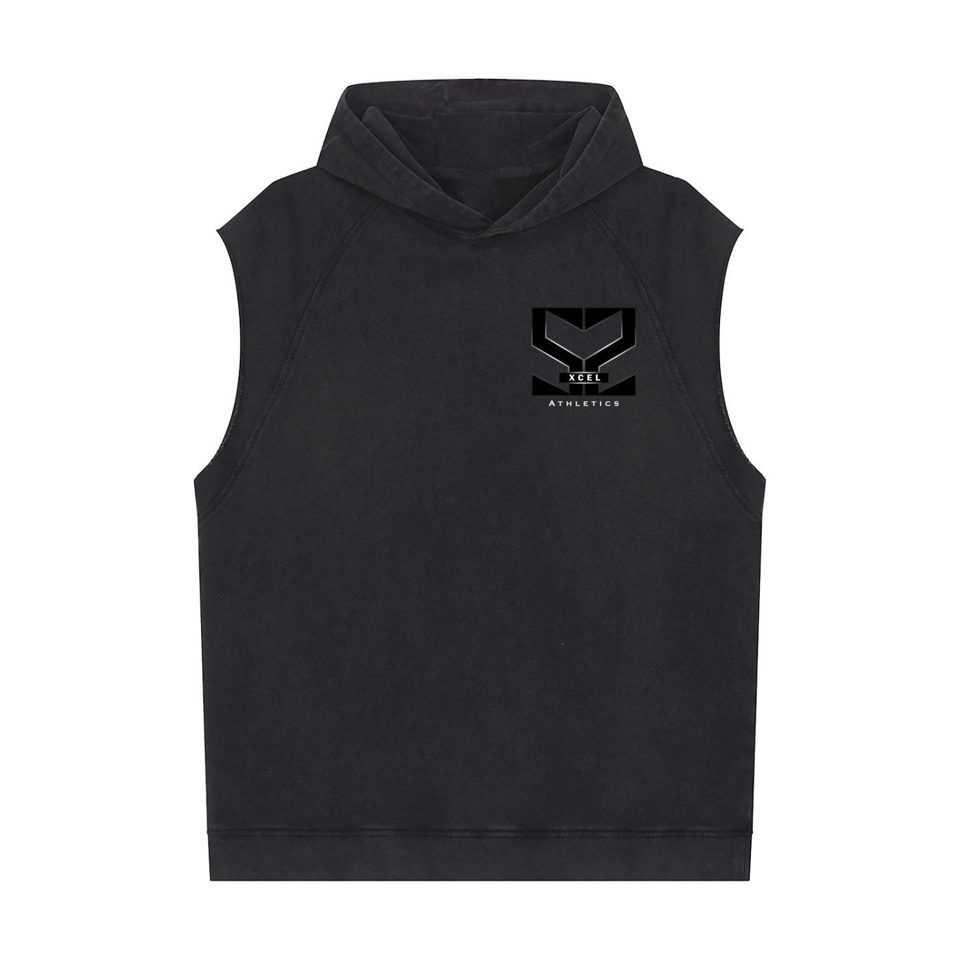 Snow Washed Sleeveless Hoodie